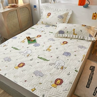 Хлопковая детская нескользящая стеганая простыня, делается под заказ