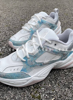 耐克M2k复古老爹鞋薄荷绿运动低帮休闲鞋AO3108-103-013-016-101