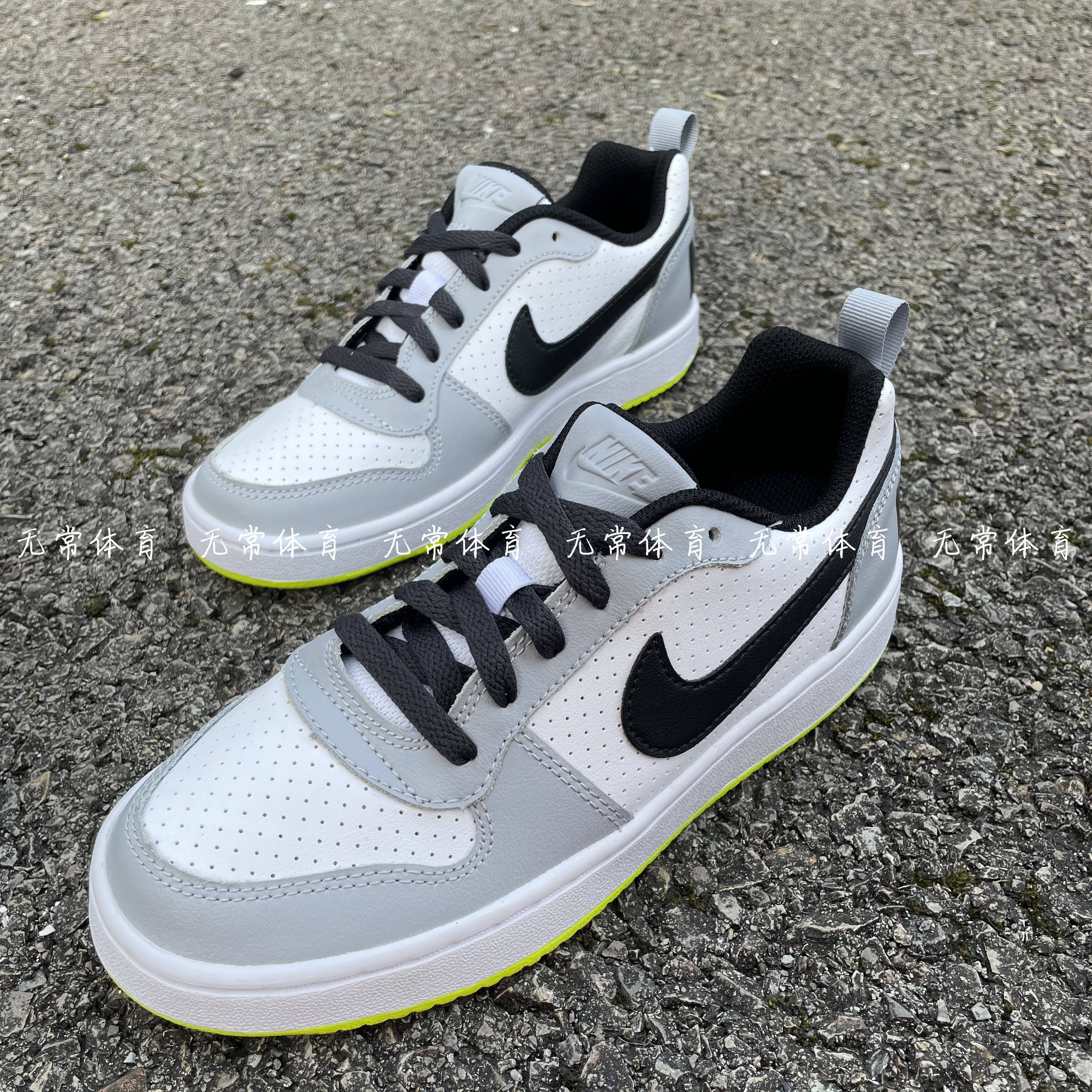 nike耐克 court borough low gs 女子复古运动休闲板鞋839985-104