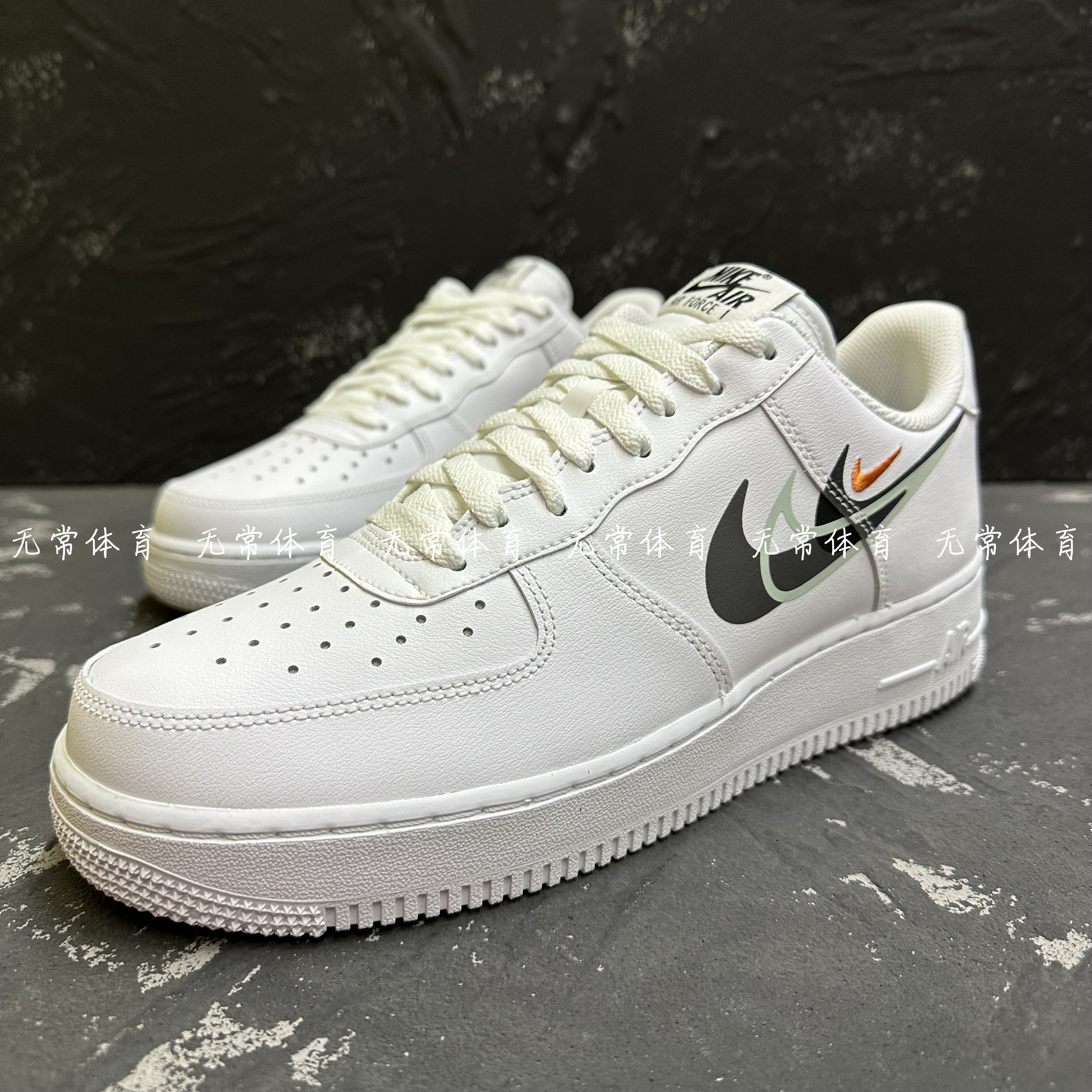 耐克男鞋Air Force 1空军一号AF1白色多钩休闲低帮板鞋FN7807-100