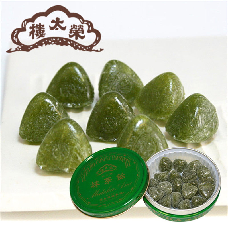 日本直邮东京特产喜糖荣太楼糖果抹茶糖儿童零食伴手礼90g*4罐