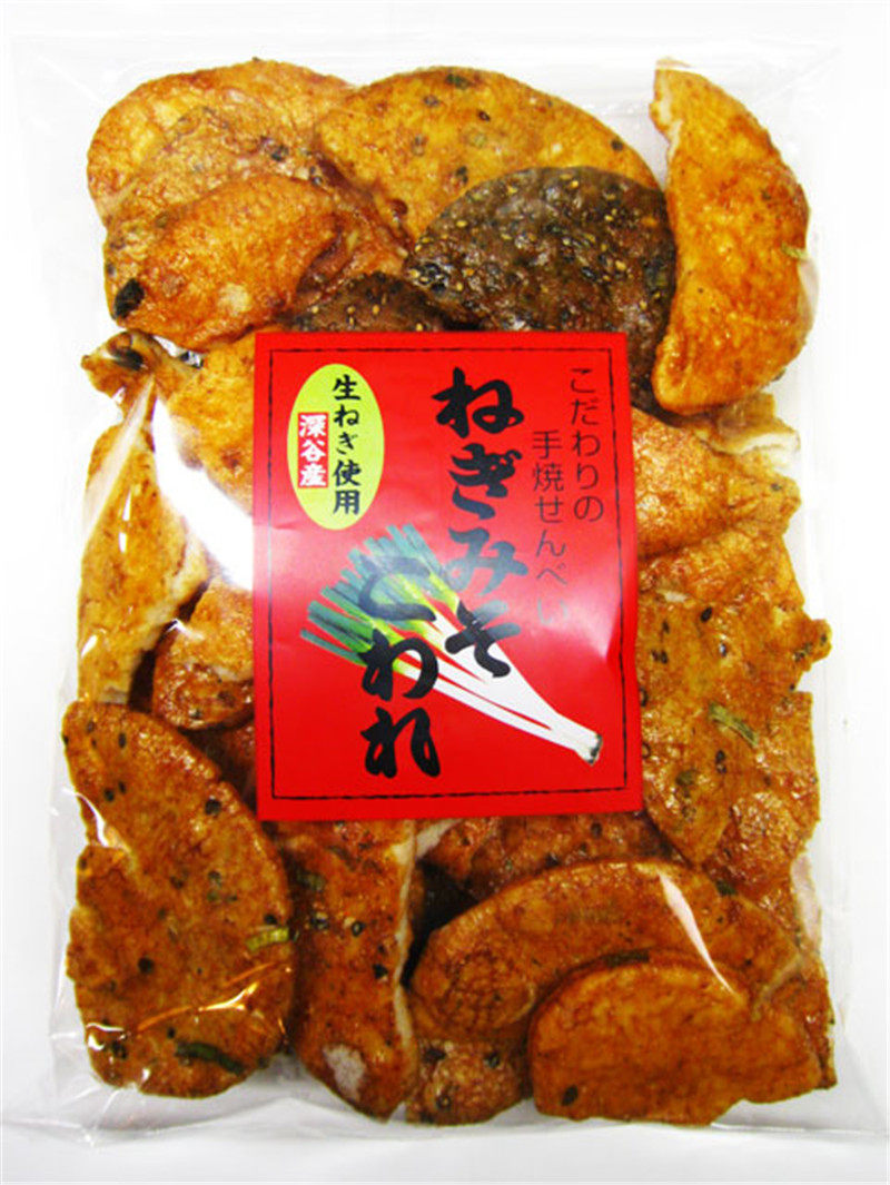 日本直邮元组葱酱煎饼日式仙贝脆米菓传统点心休闲小零食180g/袋
