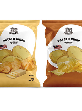 马来西亚进口LERNA莱纳原切薯片原味奶酪味香脆休闲零食品小吃