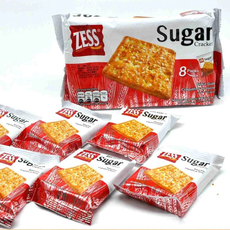 马来西亚ZESS杰思牌苏打饼干原味甜脆梳打饼干薄脆糕点心休闲食品