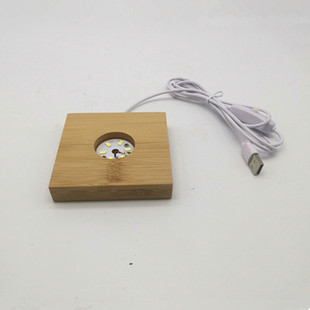 正方形水晶底座  托架工艺品球形摆件实木底托