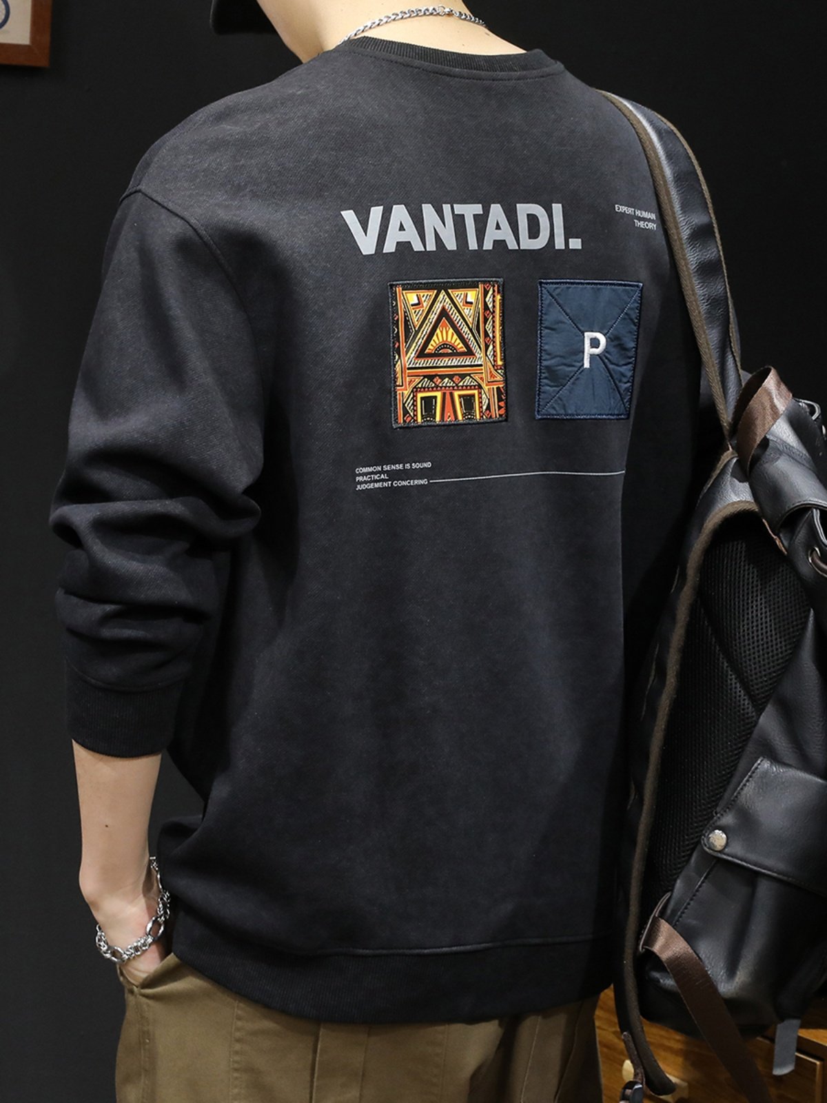 重磅潮牌加绒卫衣男秋冬款圆领男款衣服秋季2025新款长袖男士大码