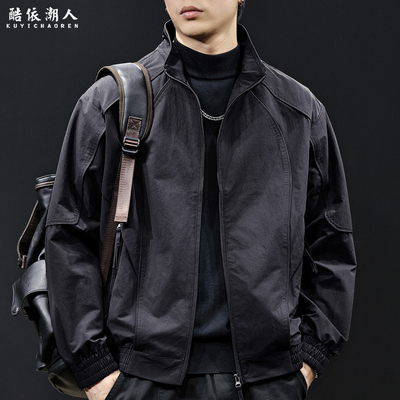 秋季2025新款美式休闲夹克外套