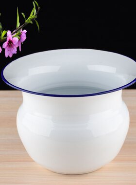 加厚搪瓷痰盂老人家用尿壶马桶