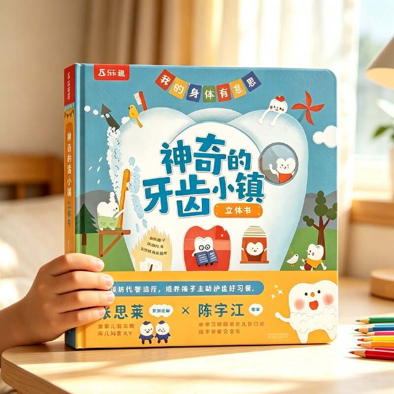 神奇的牙齿小镇3d立体书儿童身体绘本3-6岁幼儿婴儿启蒙科普宝宝乐乐趣百科全书健康翻翻书培养孩子好习惯养成幼儿早教机关认知书D