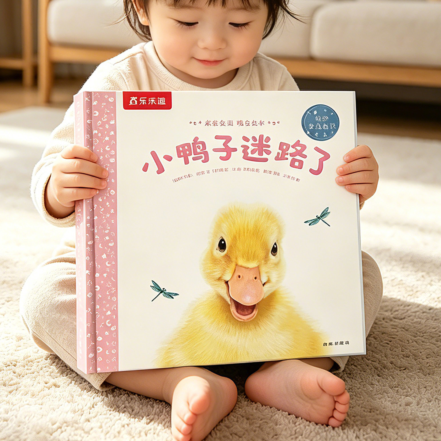 小鸭子绘本0-3岁睡前早教书籍幼儿1-2-6岁乐乐趣宝宝迷路了幼儿园学前亲亲宝贝晚安小兔子儿童阅读情绪管理启蒙情商故事三岁阅读