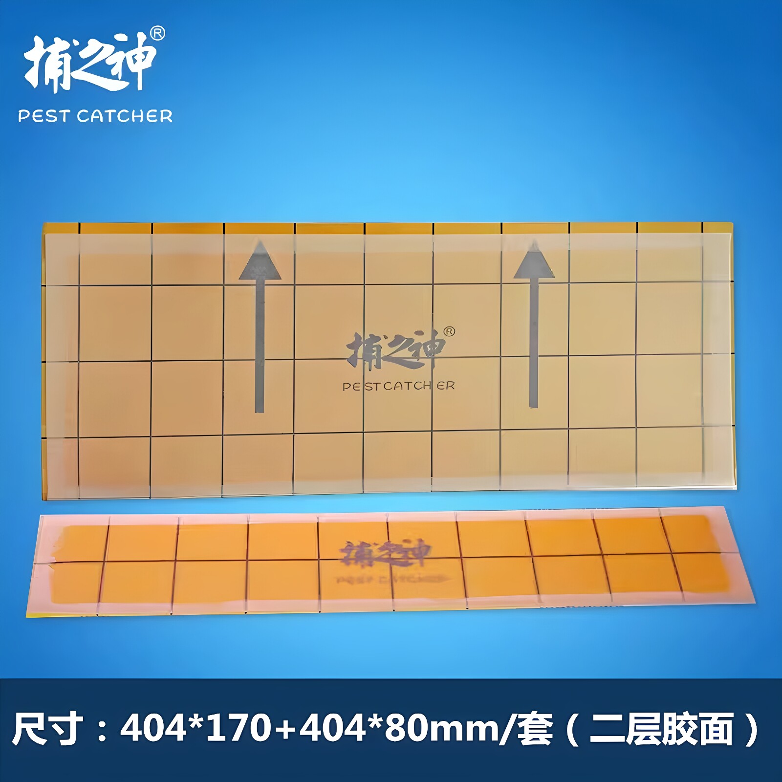 捕之神灭蝇灯粘虫纸一大一小粘纸图片