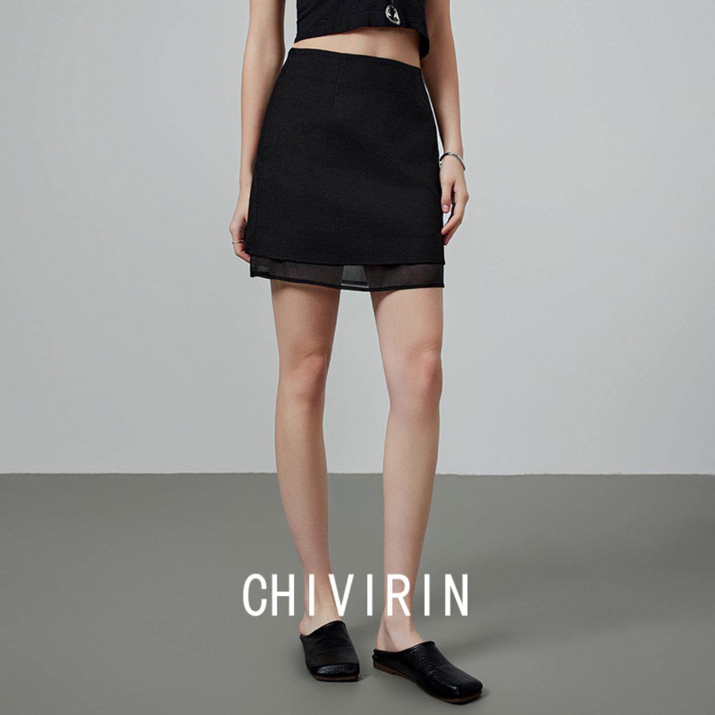 2026年早春新款高腰显瘦黑色半身裙女小个子性感OL职业包臀裙短裤