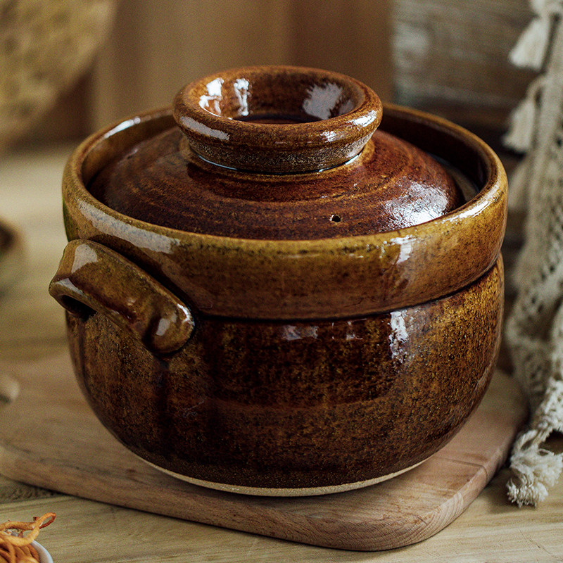 日本进口信乐烧土锅加厚深型日式手工保温砂锅煮粥煲汤蓄热米饭锅,厨房/烹饪用具,砂锅/石锅,淘宝优惠券,粉丝福利购,淘宝优惠卷