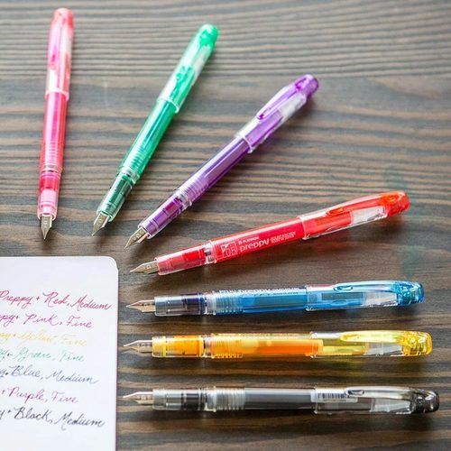 日本platinum白金PSQ-300/400入门书写钢笔万年笔EF钢尖墨胆吸墨