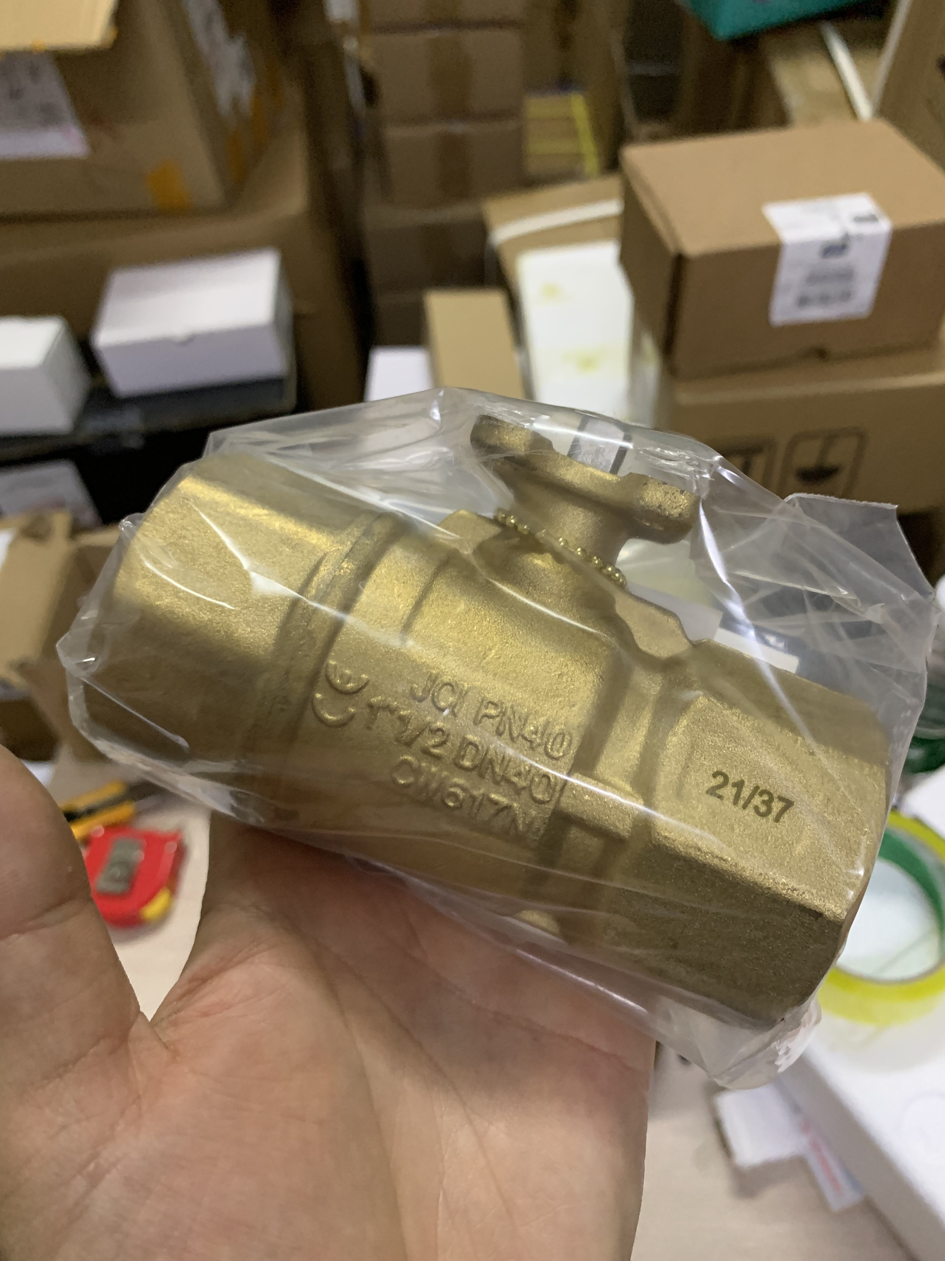 江森比例积分球阀VG1201BG-A螺纹连接黄铜DN20阀门PN40不锈钢阀芯