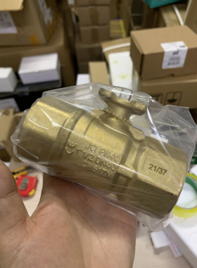 江森比例积分球阀VG1201BG-A螺纹连接黄铜DN20阀门PN40不锈钢阀芯