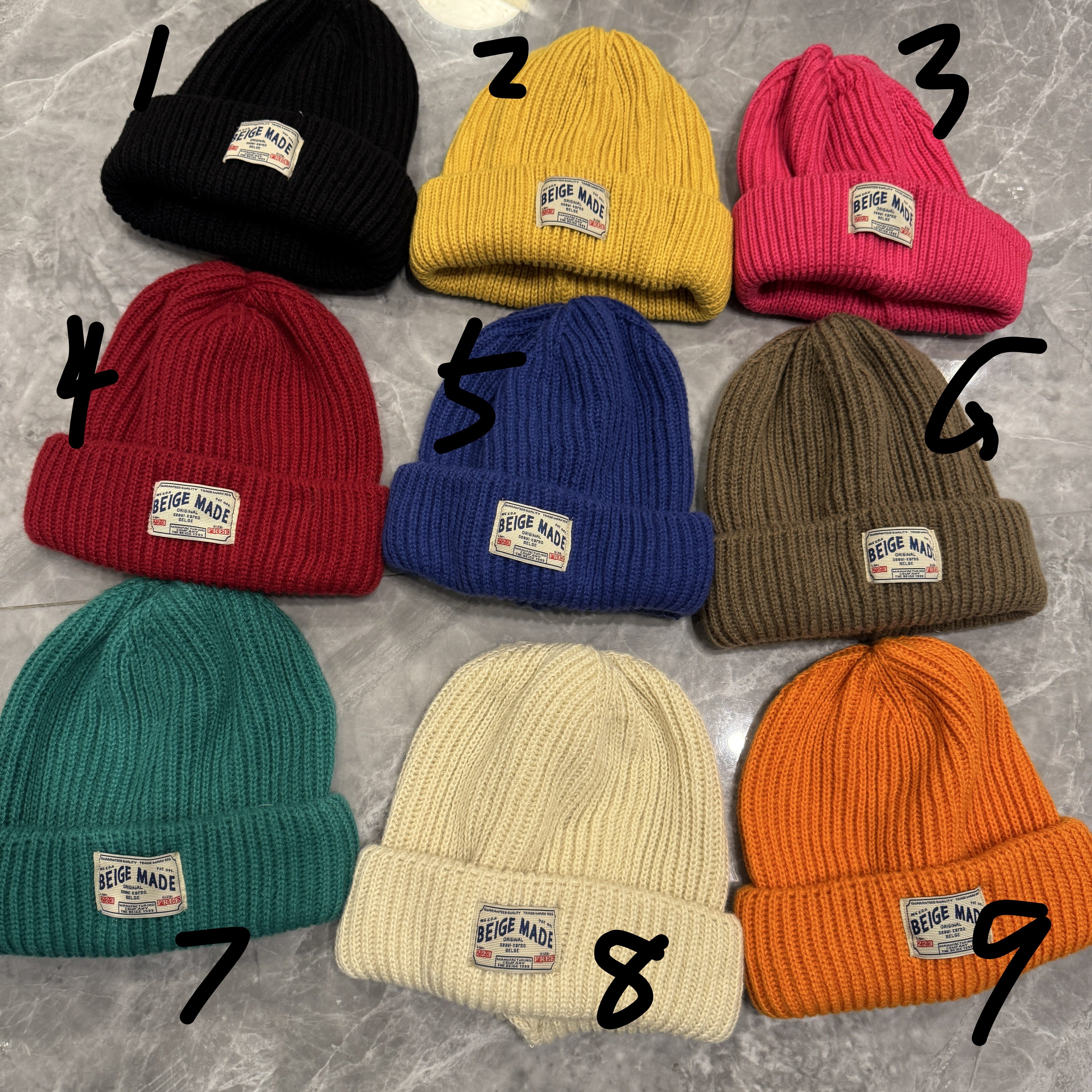 12.13韩国东大门 Apm place the hat代购糖果色针织冷帽子秋冬