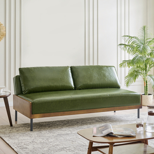 中古风实木沙发床两用小户型客厅阳台卧室多功能折叠一体沙发床