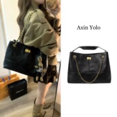 阿馨yolo 秋冬新款 菱格高级感链条小香风通勤百搭大容量托特包