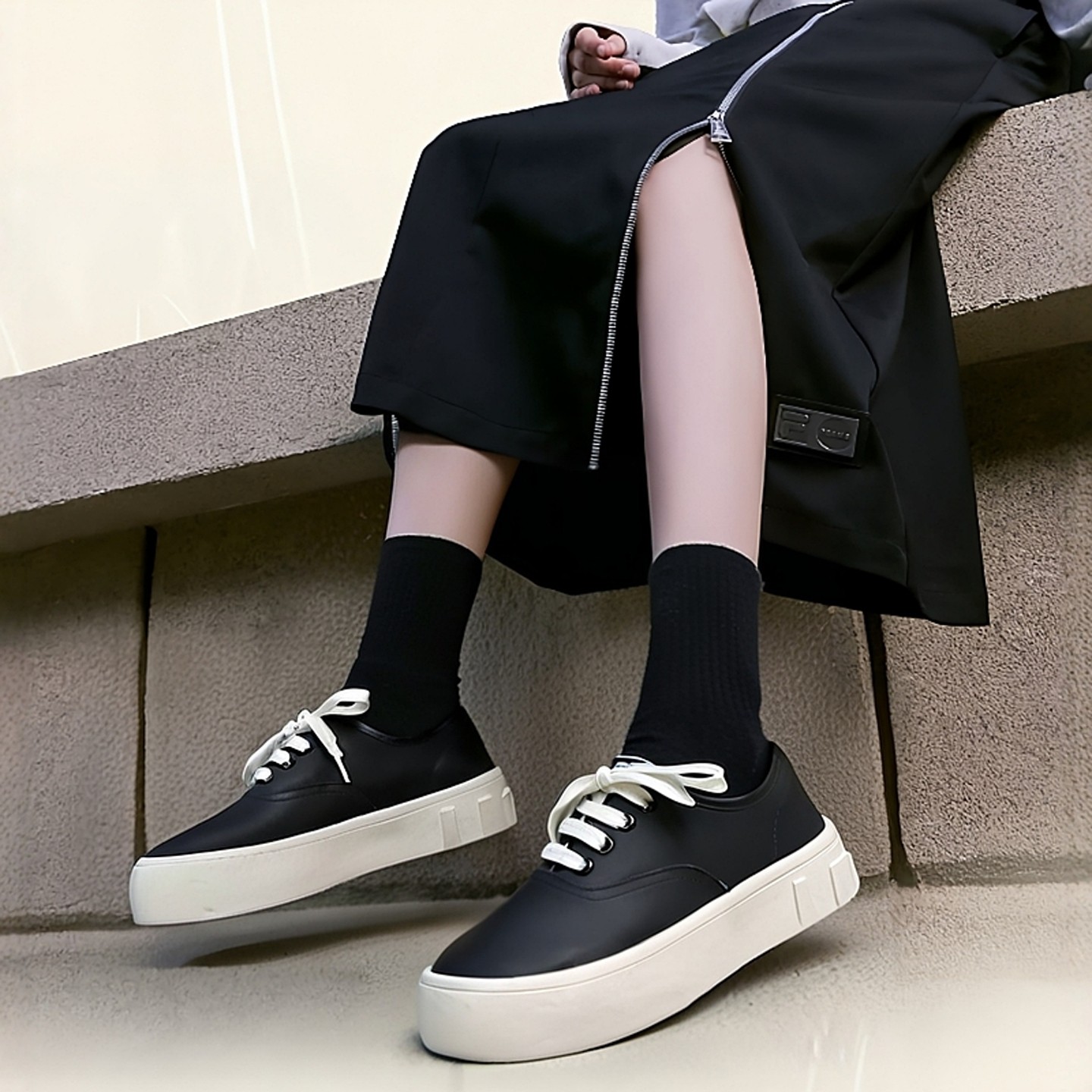 真皮牛皮加绒韩版厚底小白鞋女圆头系带休闲板鞋大头鞋平底单鞋,女鞋,深口单鞋,淘宝优惠券,粉丝福利购,淘宝优惠卷