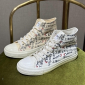 学生板ins潮鞋 飞跃2025春夏款 字母帆布鞋 百搭经典 平底高低帮男式