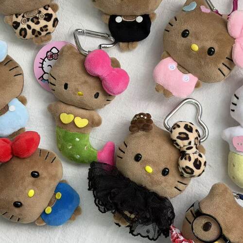 【豆豆眼合集】hellokitty挂件可爱豆咪喵玩偶小挂件装饰可爱kt挂