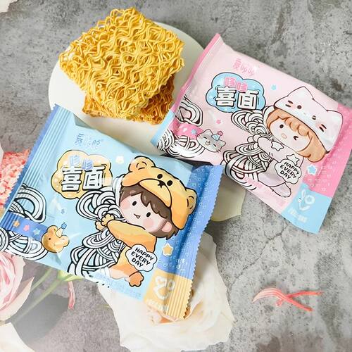 喜面20包 宝宝满月百日周岁长寿面干脆面方便面办公室零食
