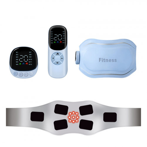 ems九珠红光热敷按摩腰带2500毫安微电流减脂塑形护腰易清洗