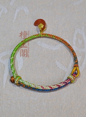 檀玉阁女红绳编织南红玛瑙