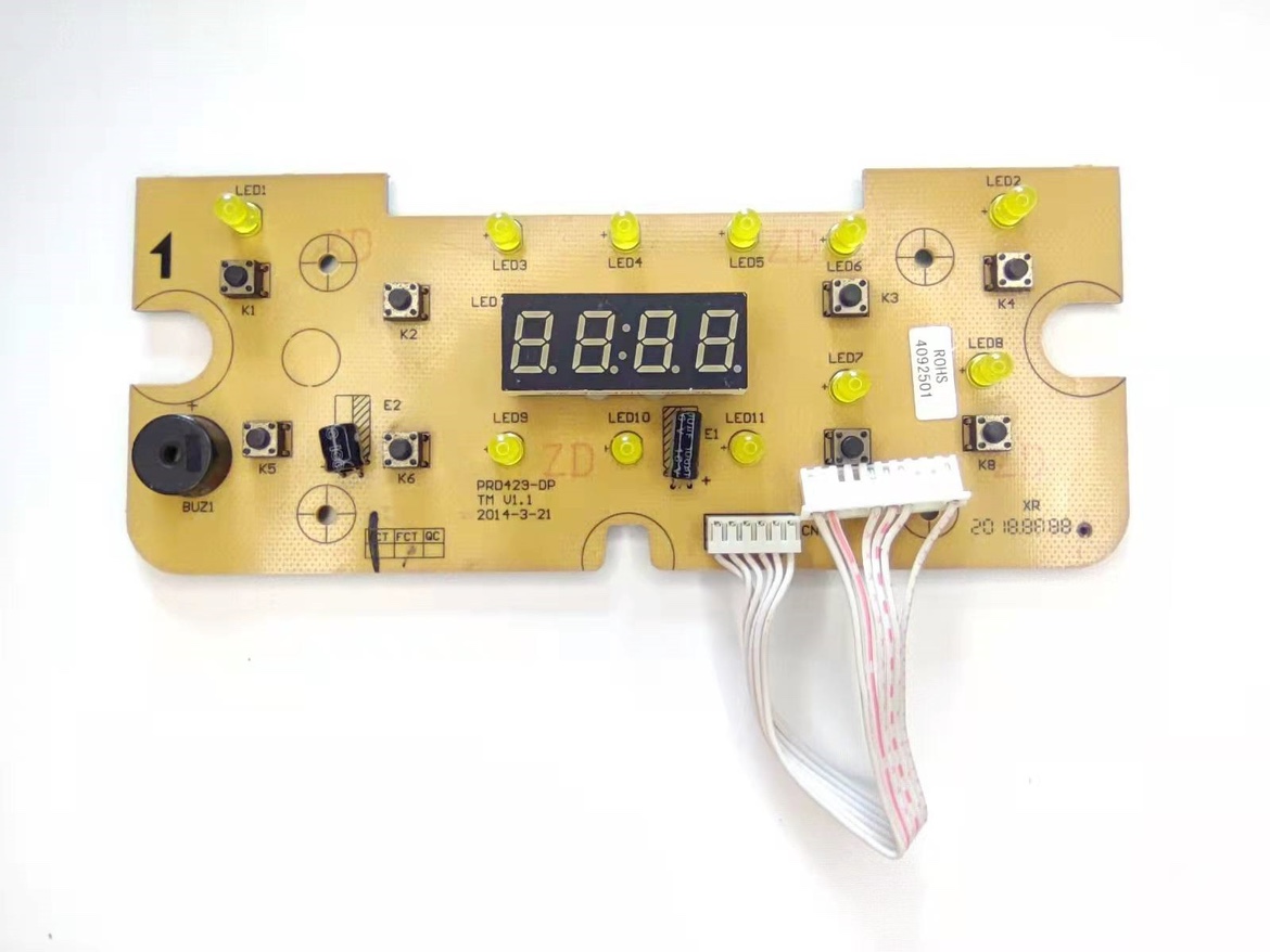 适用奔腾电饭煲配件PRD429-DP V1.1控制板/显示板/灯板电路板六线