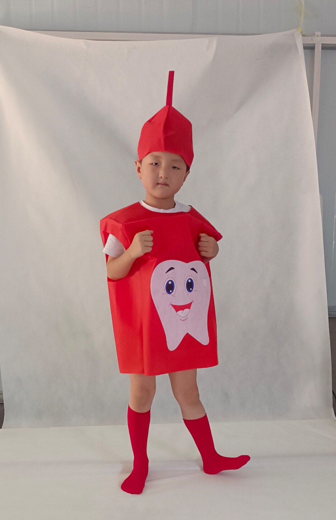 儿童牙细菌大战演出服幼儿园粉色牙刷病毒表演服装牙齿卡通衣服