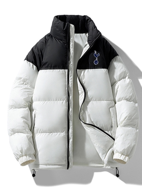 热刺球迷冬季保暖棉衣棉服外套