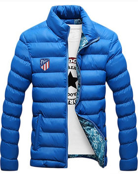 马竞球迷冬季加厚保暖棉服外套