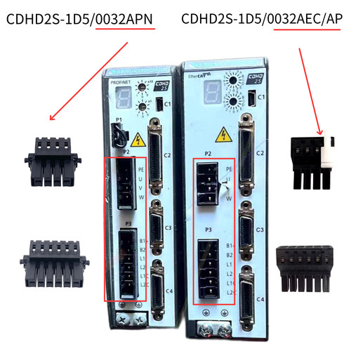 高创伺服CDHD2S-1D5/0032APN/1D5/0032AEC/AP驱动器插头P1 P2 P3