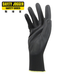 Safety Jogger劳保PU涂层涂掌浸胶无尘精细作业装卸手套multitask