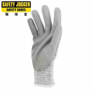 Safety Jogger劳保5级防割PU涂层涂掌浸胶装卸机械手套shield