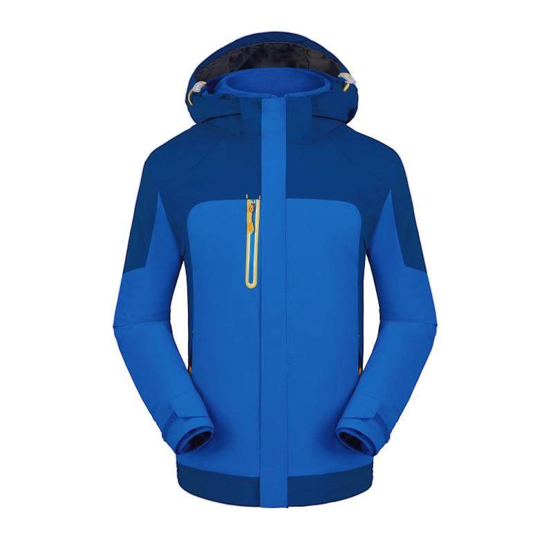 atelasi D03129户外三防冲锋衣男女三合一外套冬季羽绒登山服