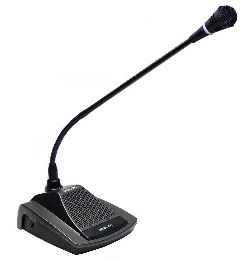 creator快捷 cr-m4101/cr-m4102b/m4104b 有线手拉手鹅颈会议话筒