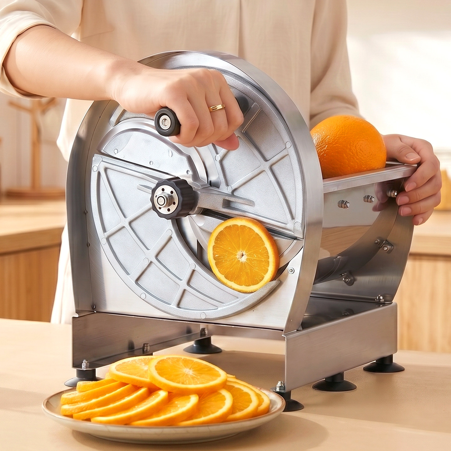 商用手动切片土豆片切片器多功能切柠檬神器果蔬奶茶店水果切片机