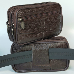 带腰包 拴绑系串穿皮带裤 男式 腰带手机腰包真皮老年机手机套别腰式