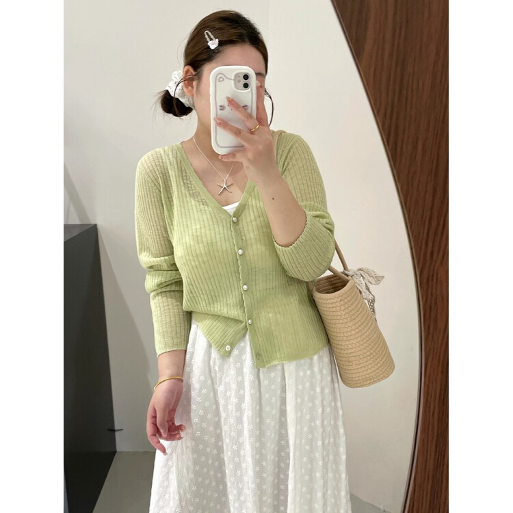 大码女装百搭长袖上衣外套2025夏胖mm薄款开衫女款式针织衫纯色潮