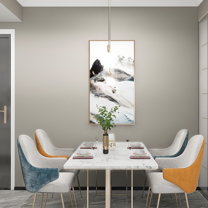 奶咖色无缝墙布现代简约客厅卧室冰丝婴儿绒暖色系浅米咖背景壁布