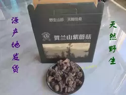 内蒙古阿拉善贺兰山紫蘑菇野生食用贺蘑250克/件