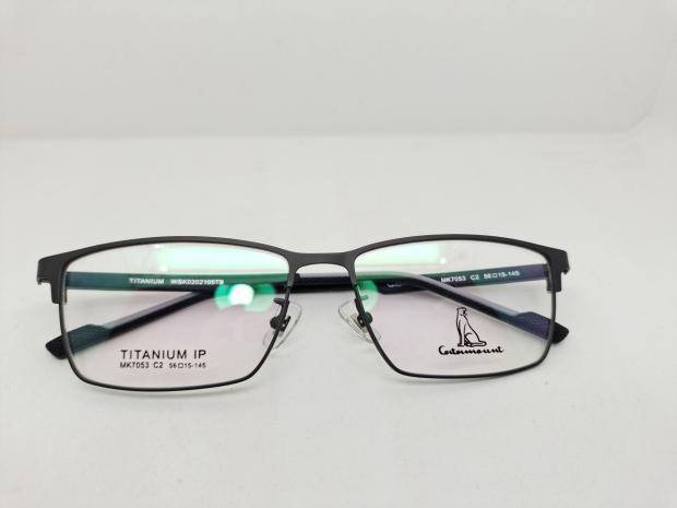 专柜正品美洲豹纯钛全框近视镜框商务男款变色时尚配镜 MK-7053