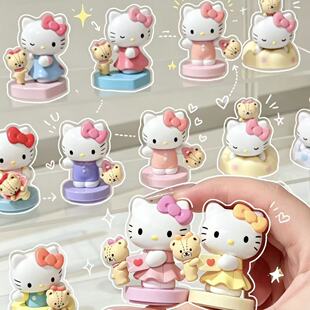 [可选角色]正版三丽鸥HelloKitty相伴印记萌趣豆盲袋周边小鼻嘎