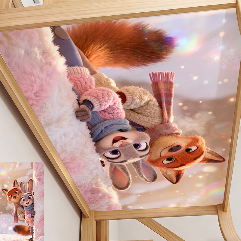 动物城绒布遮挡帘可定制儿童房上下铺防尘顶可爱兔子装饰帘狐狸,居家布艺,柜类遮挡帘,淘宝优惠券,粉丝福利购,淘宝优惠卷