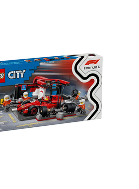 LEGO乐高城市系列60443法拉利F1赛车维修站儿童益智拼装积木玩具