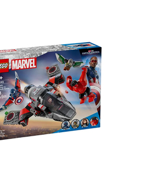LEGO乐高漫威系列76292美国队长大战红浩克儿童益智拼装积木玩具
