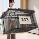 日本进口MUJIE透明收纳箱大容量衣物书本整理箱储物箱家用防潮盒