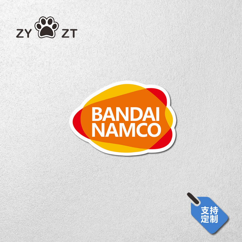 ZYZT车贴 万代南梦宫BANDAI NAMCO logo汽车贴纸反光划痕贴摩托车